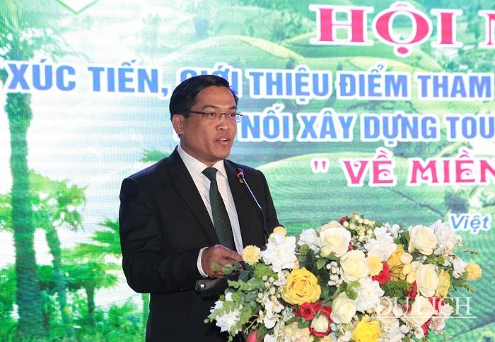 Ông Trần Thanh Sơn- Chủ tịch Hiệp hội Du lịch Phú Thọ phát biểu